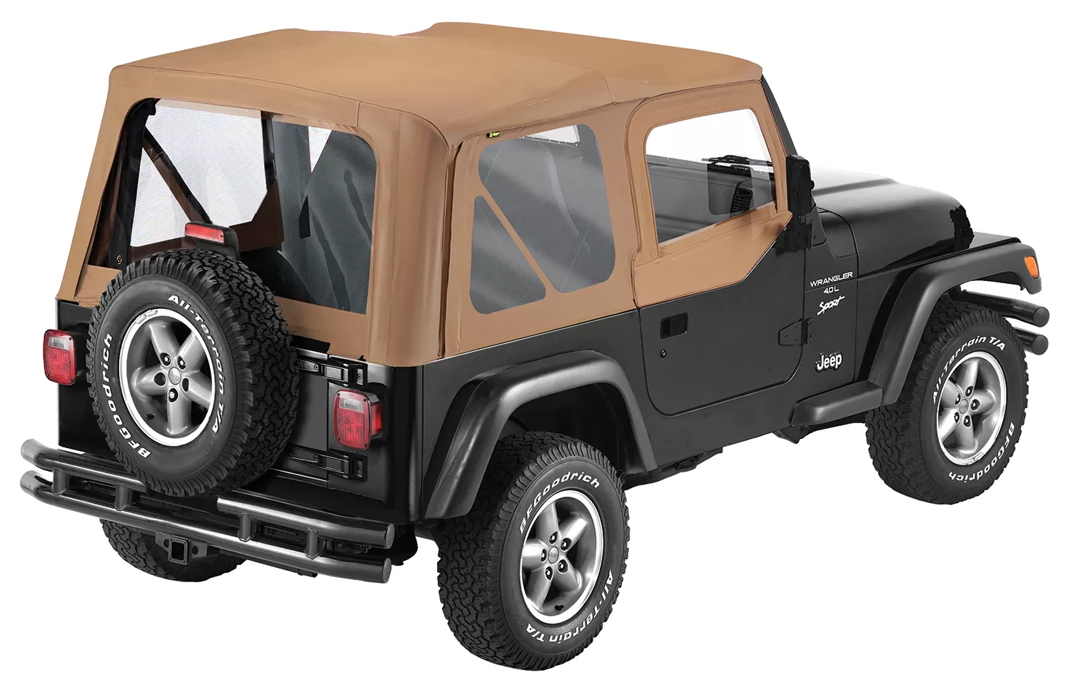 Pavement Ends By Bestop Spice Replay OEM Replacement Soft Top Clear Windows Jeep Wrangler 1997-2006 - 51131-37
