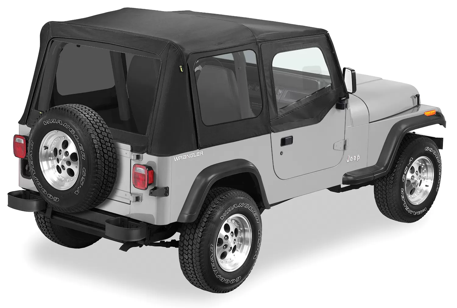 Pavement Ends By Bestop Black Denim Replay OEM Replacement Soft Top Tinted Windows Jeep Wrangler 1988-1995 - 51132-15