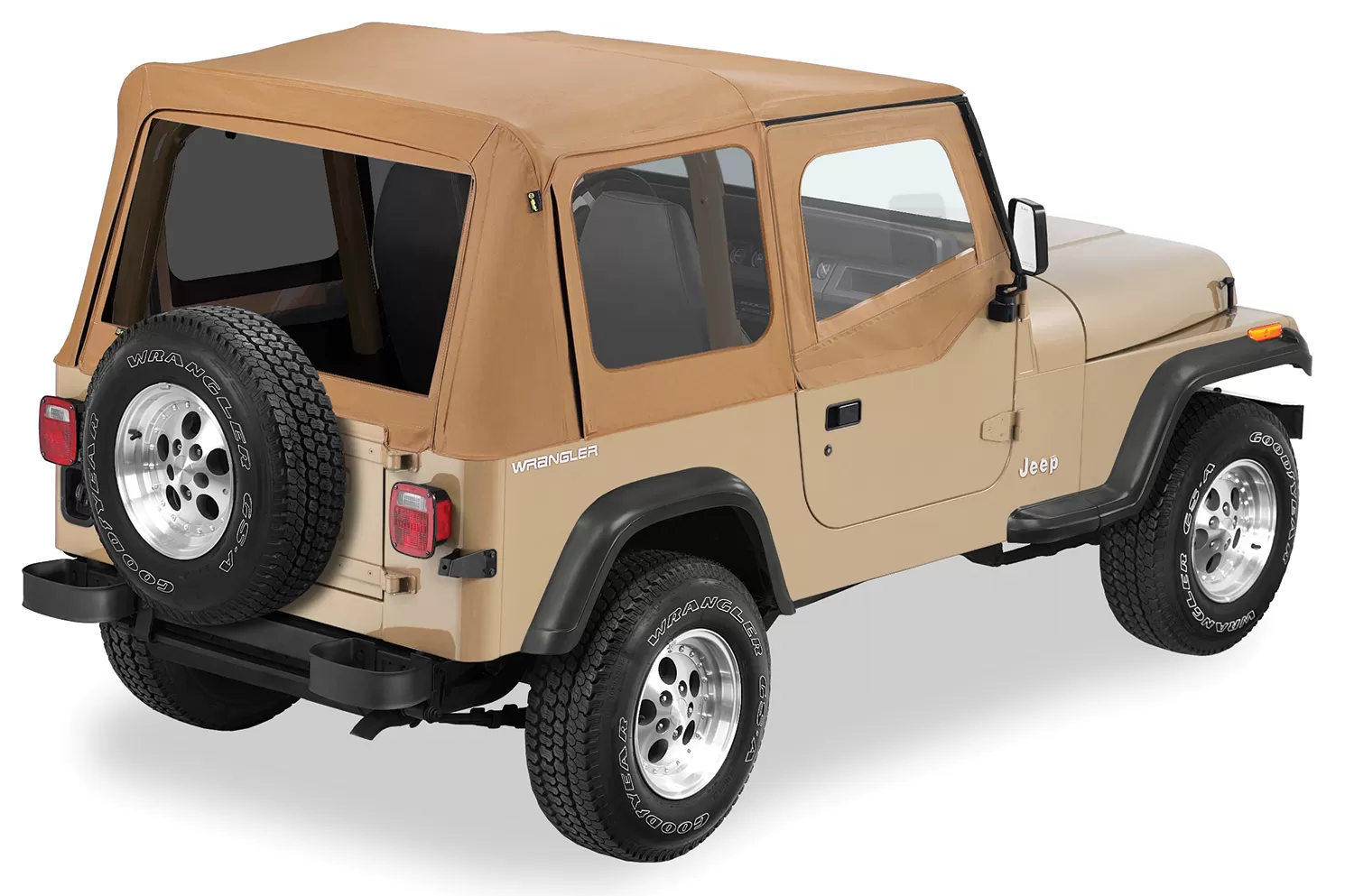 Pavement Ends By Bestop Spice Replay OEM Replacement Soft Top Tinted Windows w/ Upper Door Skins Jeep Wrangler 1988-1995 - 51132-37