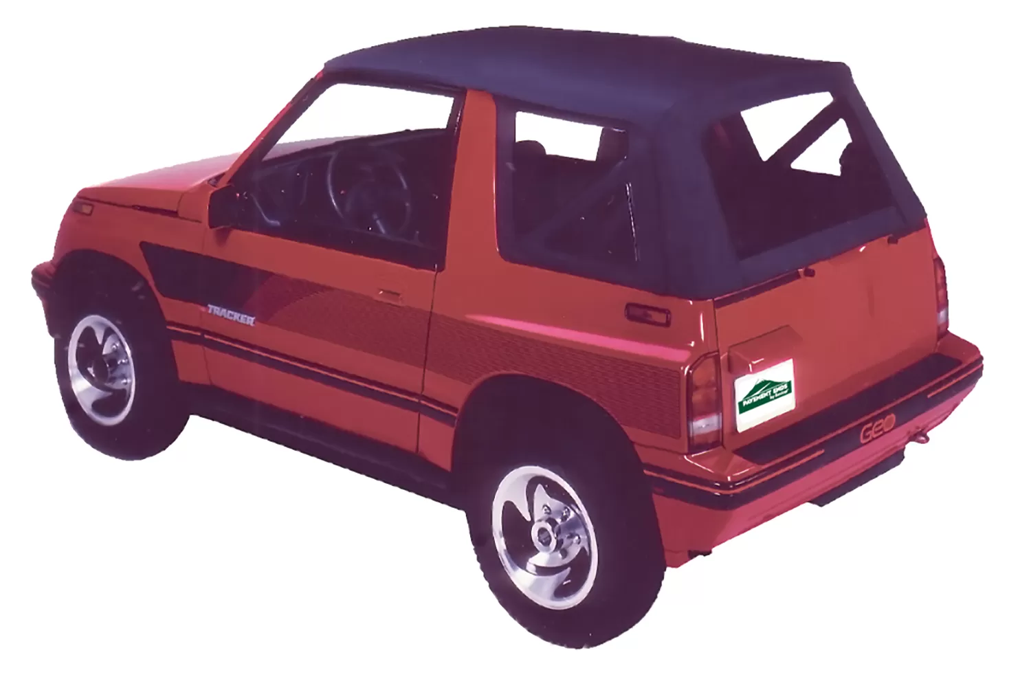 Pavement Ends By Bestop Black Denim Replay OEM Replacement Soft Top Clear Windows Chevrolet Geo Tracker | Suzuki Sidekick 1989-1994 - 51137-15