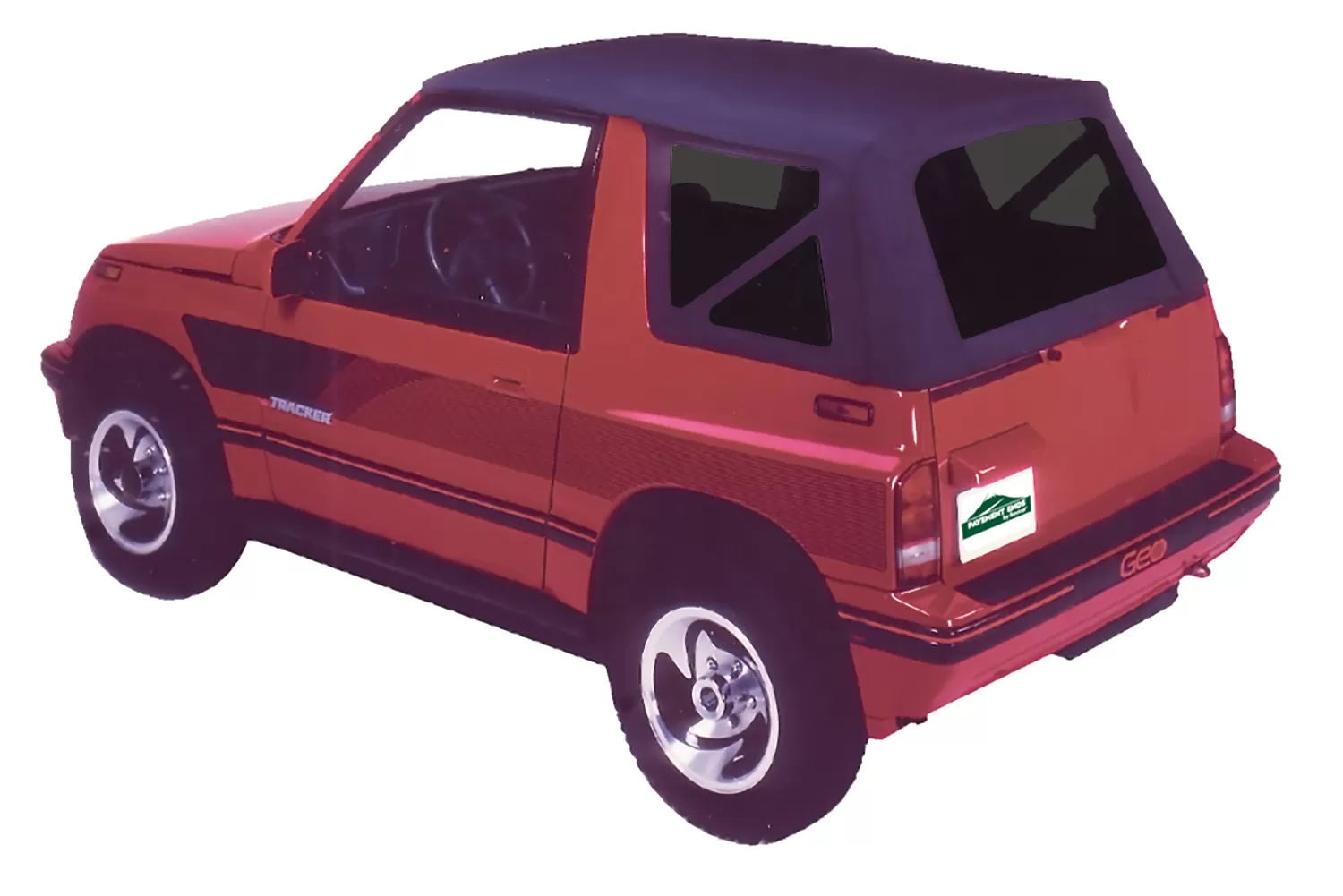 Pavement Ends By Bestop Black Denim Replay OEM Replacement Soft Top Tinted Windows Chevrolet Geo Tracker | Suzuki Sidekick 1989-1994 - 51387-15
