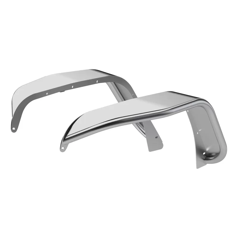 Aries Aluminum Raw Jeep Front Fender Flares - 1500202