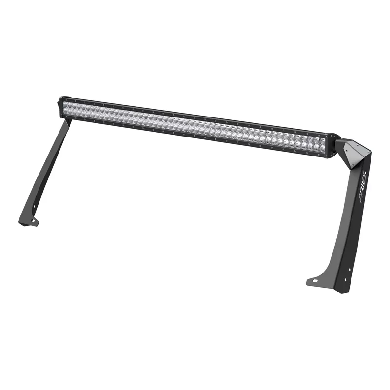 Aries Stainless Steel Carbide Black Powder Coat Jeep Roof Light and Brackets - 1501303
