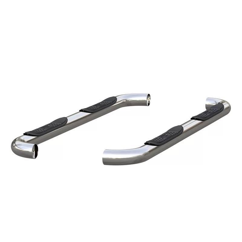 Aries 304 Stainless Steel Polished Stainless 3" Round Polished Stainless Steel Side Bars - 203025-2