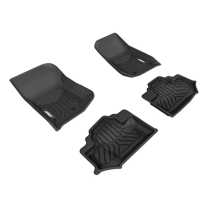 Aries Thermoplastic Rubber Black Rubber StyleGuard XD Floor Liners - 2804609
