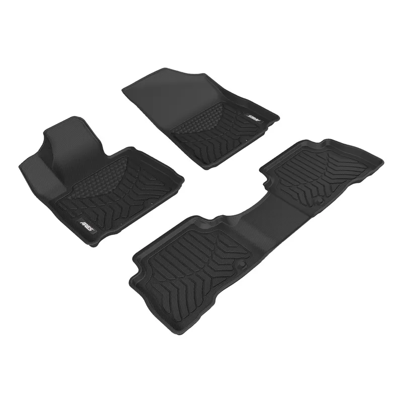 Aries Thermoplastic Rubber Black Rubber StyleGuard XD Floor Liners - 2804709