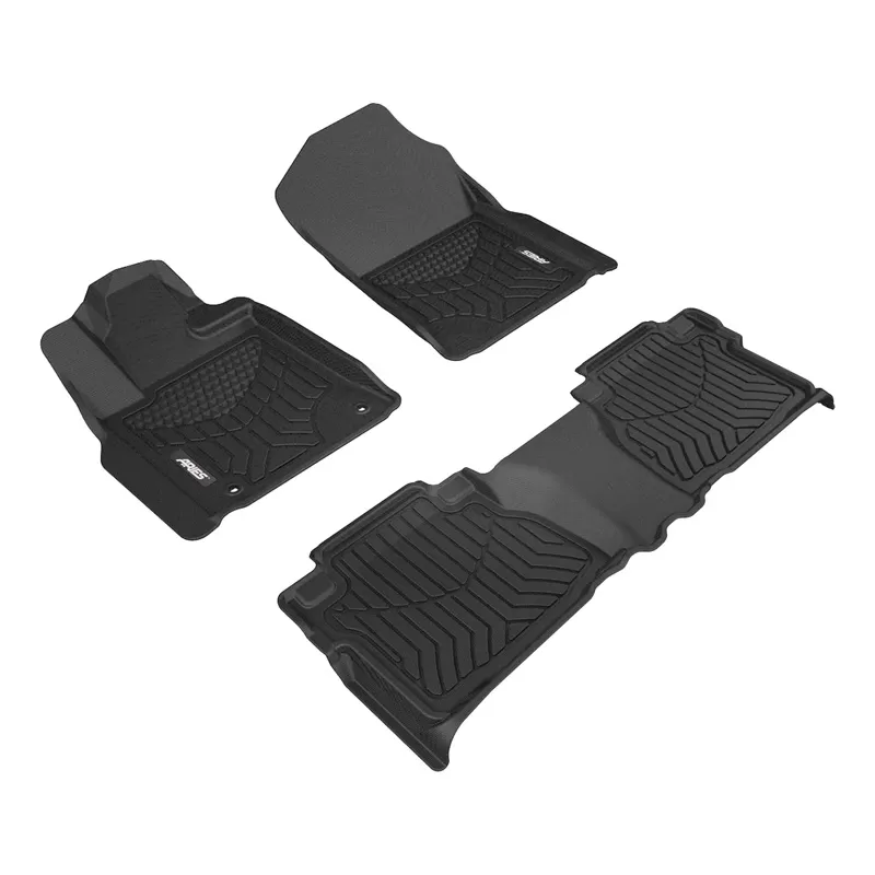 Aries Thermoplastic Rubber Black Rubber StyleGuard XD Floor Liners - 2806009