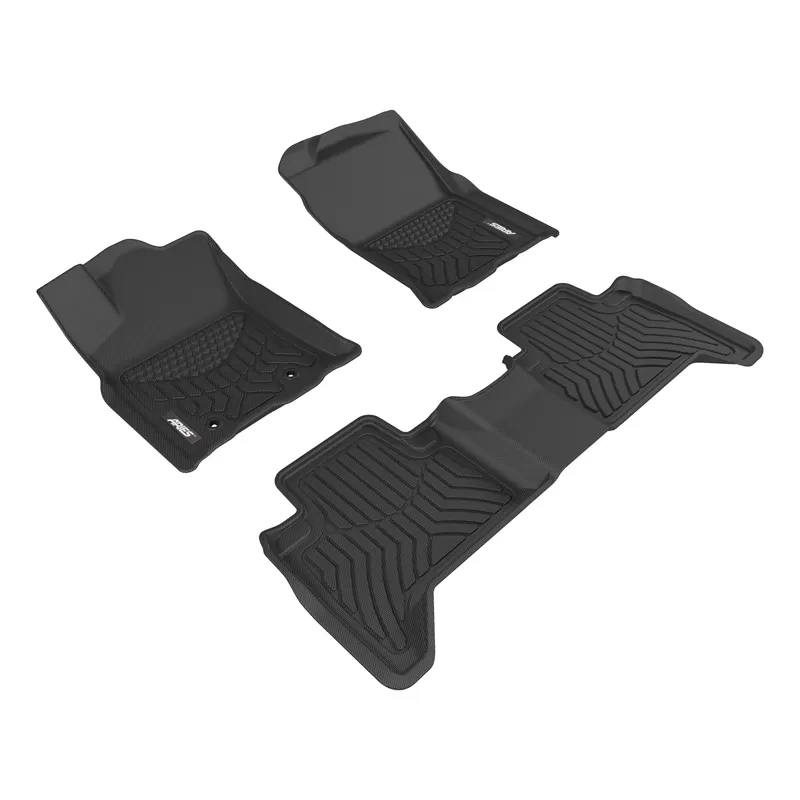 Aries Thermoplastic Rubber Black Rubber StyleGuard XD Floor Liners - 2807009