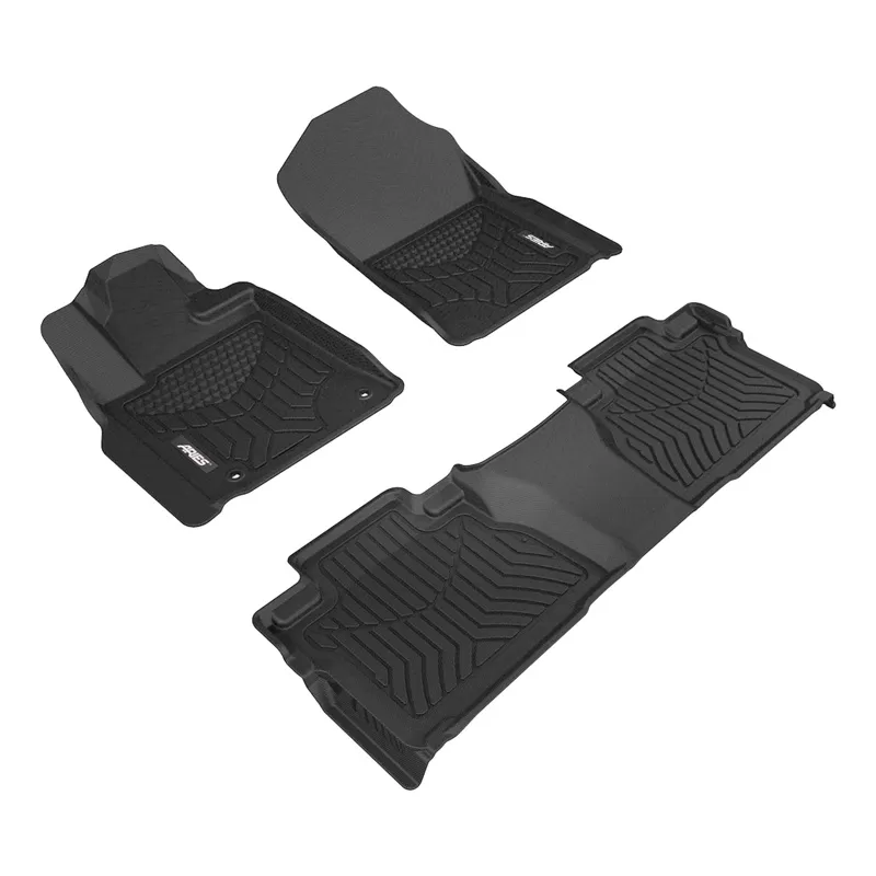 Aries Thermoplastic Rubber Black Rubber StyleGuard XD Floor Liners - 2807409
