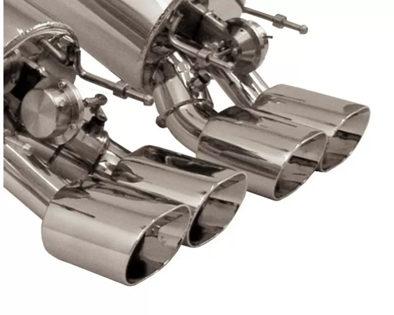 B&B Exhaust C6 Gen 3 Fusion Exhaust System with 4.5-Inch Quad Oval Tips Chevrolet Corvette ZR1 2009-2013 - FCOR-0561