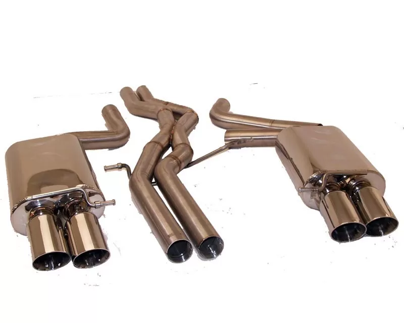 B&B Exhaust Sport Catback Exhaust System w/3.5-Inch Twin Round Double Wall Tips Audi S4 Quattro 3.0L 2009-2016 - FPIM-0547