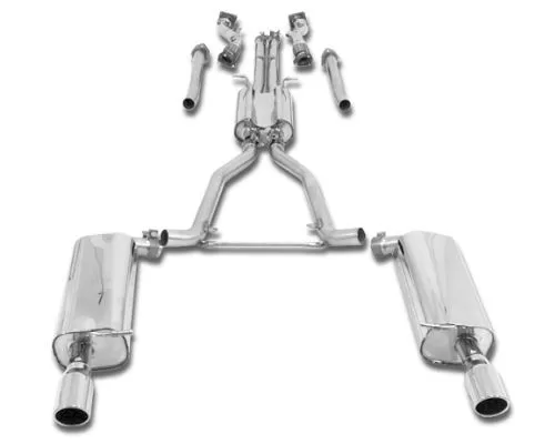 B&B Exhaust Catback Exhaust with 3.5-Inch Twin Round Double Wall Tips Audi S6 Quattro 2012-2014 - FPIM-0605