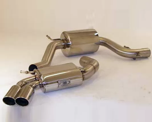 B&B Exhaust 3-Inch Stealth Catback Exhaust System Twin Double Wall Tips Volkswagen GTI 2006-2009 - FPIM-0234