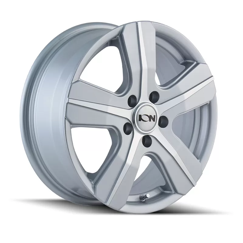 ION 101 Gloss Silver Machined Face 16X6.5 5X108 50MM 63.4MM Wheel - 101-6631S