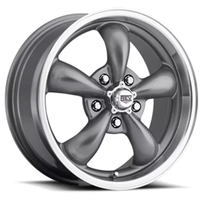 Classic 15X6 5X120.65 +0MM Silver 17 Lbs Anthracite Aluminum Wheels 100 Classic Series REV Wheels - 100S-5606100