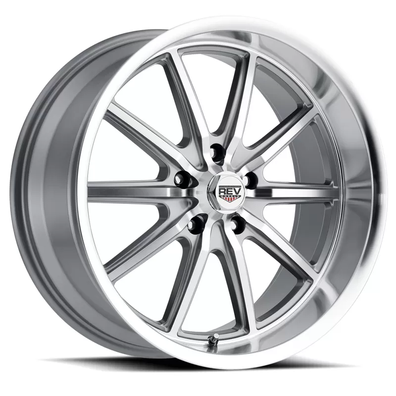 110 Classic Icon Series 17x8 5x120.65 0MM Anthracite Center And Machined Lip  REV Wheel - 110S-7806100