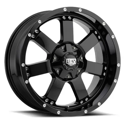 885 REV 20X9 5X127 / 5X139.7 -12MM Gloss Black 39 Lbs Gloss Black Aluminum Wheels 885 Offroad REV Series REV Wheels - 885B-2903212