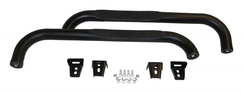 RT Offroad 3" Black Tubular Side Steps for 87-06 Jeep YJ, TJ Wrangler w/o Unlimited Jeep - RT26015