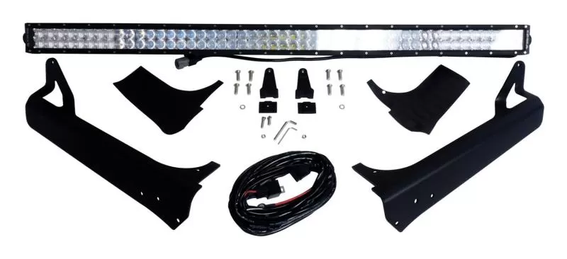 50\" LED Light Bar and Windshield Bracket Kit for 1997-2006 Jeep TJ Wrangler Jeep 1997-2006 - RT28095
