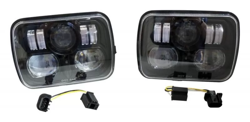 LED Headlight Kit for 79-01 YJ Wrangler, XJ Cherokee, MJ Comanche, & SJ,J-Series Jeep - RT28106