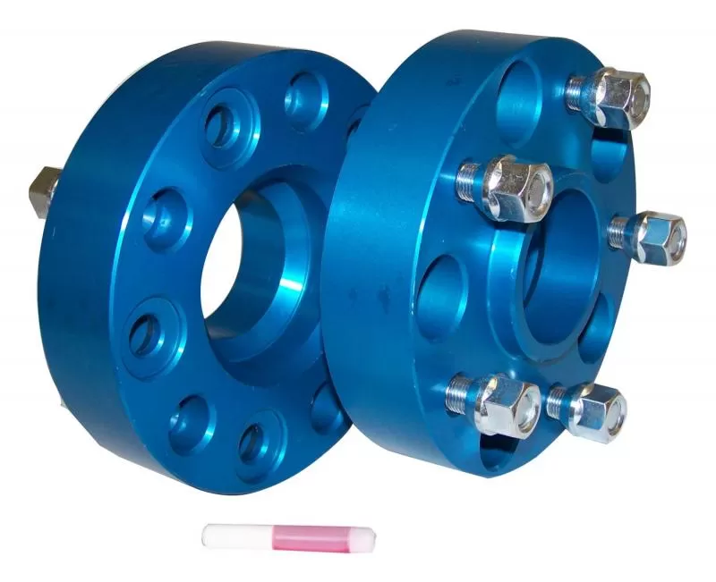 RT Offroad 1.5" Wide Blue Anodized Wheel Spacer Set for 99-19 Jeep JK, WJ, WK, XK Jeep - RT32004