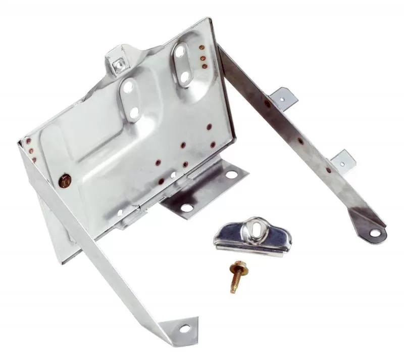 RT Offroad Stainless Battery Tray 76-86 Jeep CJ-5, CJ-7, CJ-8; Incl. Tray, Clamp and Bolt Jeep - RT34020