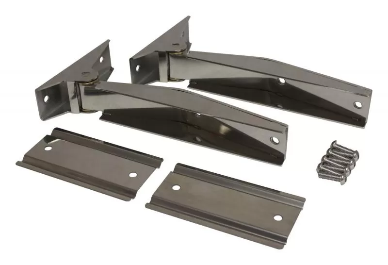 RT Offroad Stainless Tailgate Hinge Set, Upper & Lower Jeep - RT34065