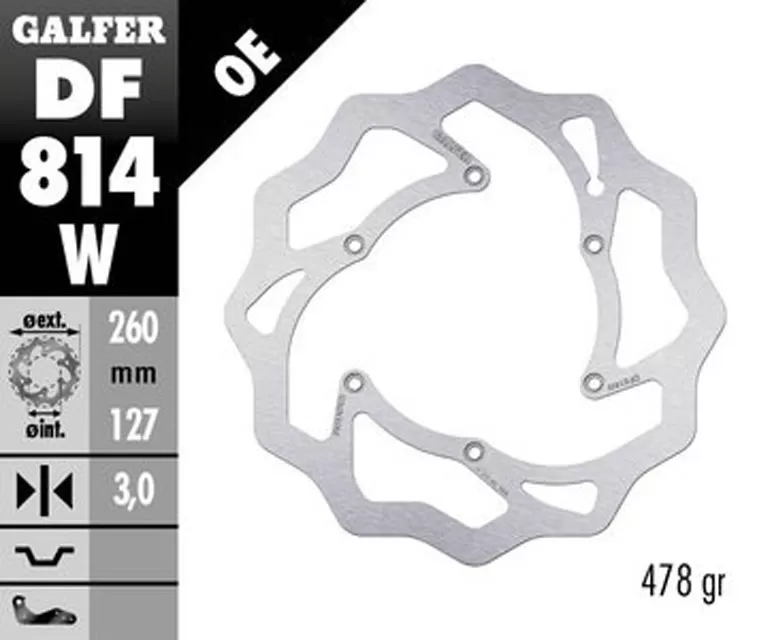 Galfer Front Brake Disc BETA XTRAINER 2015 - DF814W