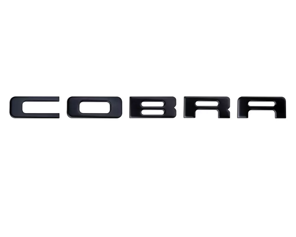 Tufskinz "Cobra" Rear Bumper Letter Inserts Fits 2003-2004 Ford Mustang Cobra 5 Piece Kit In Matte Black - COB001-BLK-M