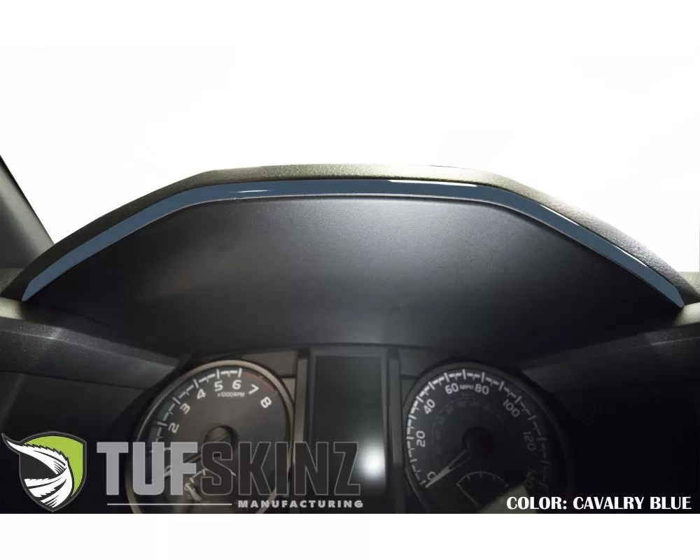 Tufskinz Dashboard Accent Trim Fits 2016-2020 Toyota Tacoma 1 Piece Kit In Cavalry Blue - TAC018-CYB-G