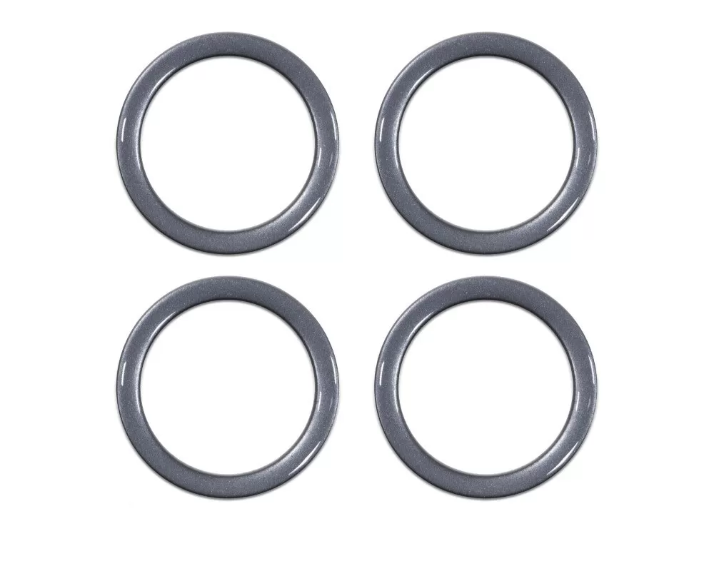 Tufskinz A/C Vent Ring Caps-V2(Covers Chrome) Fits 2014-2020 Toyota Tundra 4 Piece Kit In Charcoal Silver - TUN019-CLGTX-G