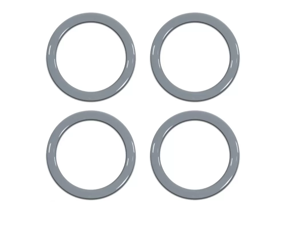 Tufskinz A/C Vent Ring Caps-V2(Covers Chrome) Fits 2014-2020 Toyota Tundra 4 Piece Kit In Cement Gray - TUN019-GGYTX-G