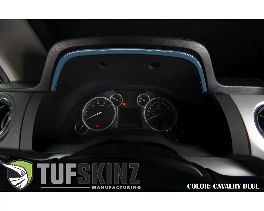Tufskinz Dashboard Accent Trim Fits 2014-2020 Toyota Tundra 1 Piece Kit In Cavalry Blue - TUN033-CYB-G