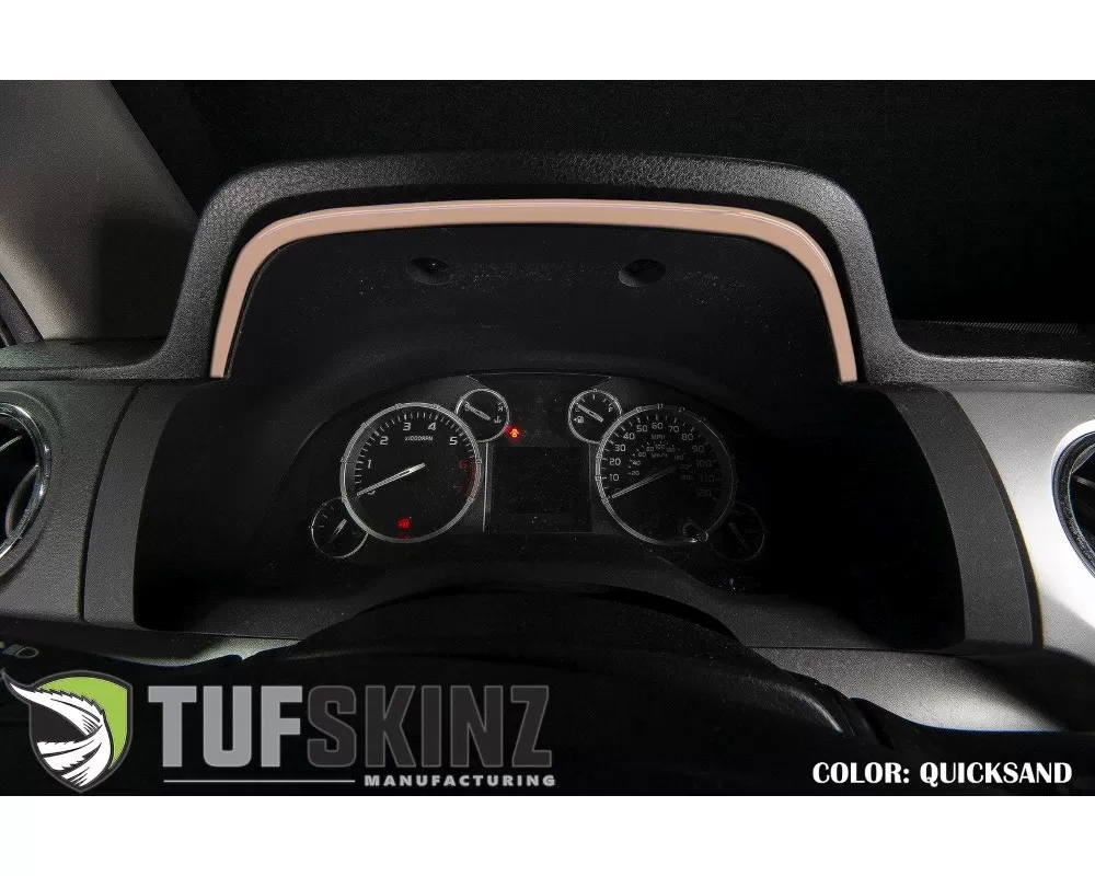 Tufskinz Dashboard Accent Trim Fits 2014-2020 Toyota Tundra 1 Piece Kit In Quicksand Tan - TUN033-GTN-G