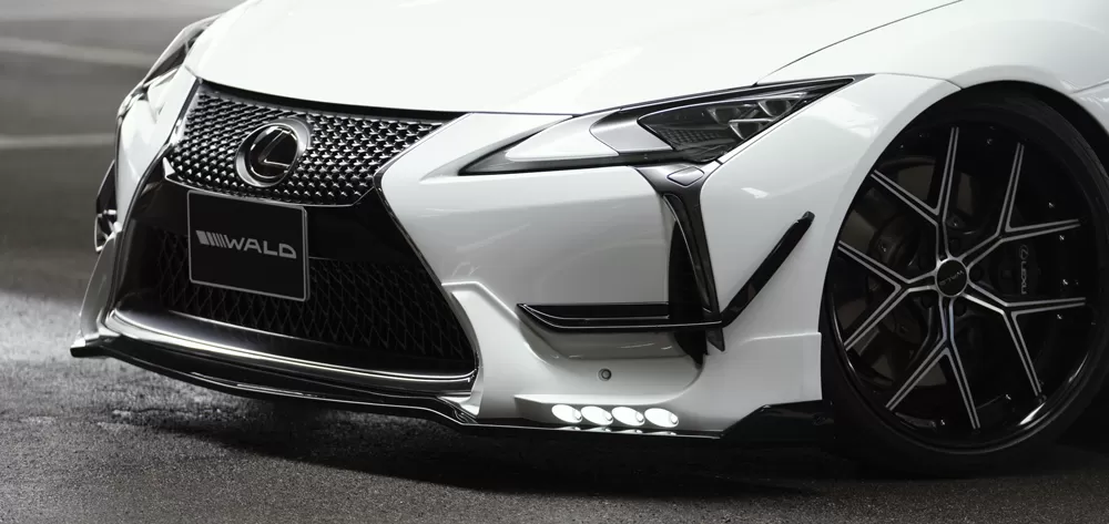 Wald USA Sports Line Front Spoiler w/ LED Day Running Lights Lexus LC500 16-18 - LC500.FL.17