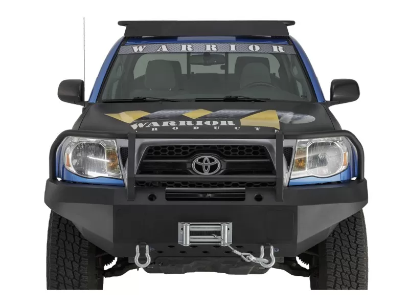 Warrior Products Front Winch Bumper w/D Ring Mounts And Brush Guard Toyota Tacoma 05-11 - 4530