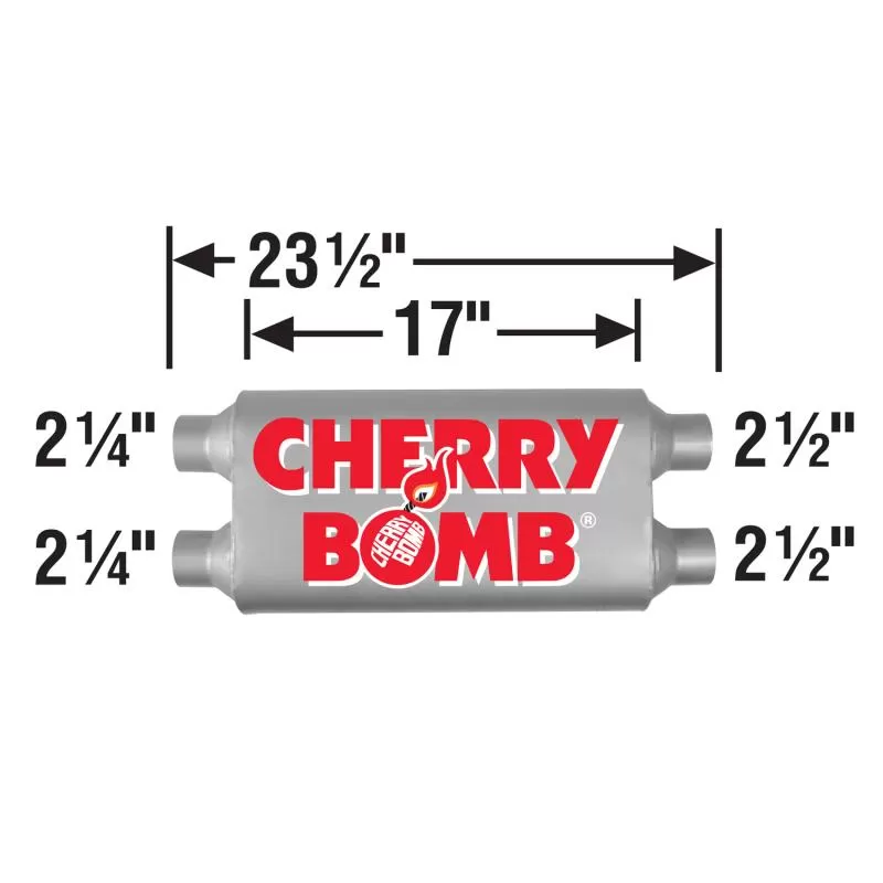 Muffler - Cherry Bomb Vortex - 88115CB
