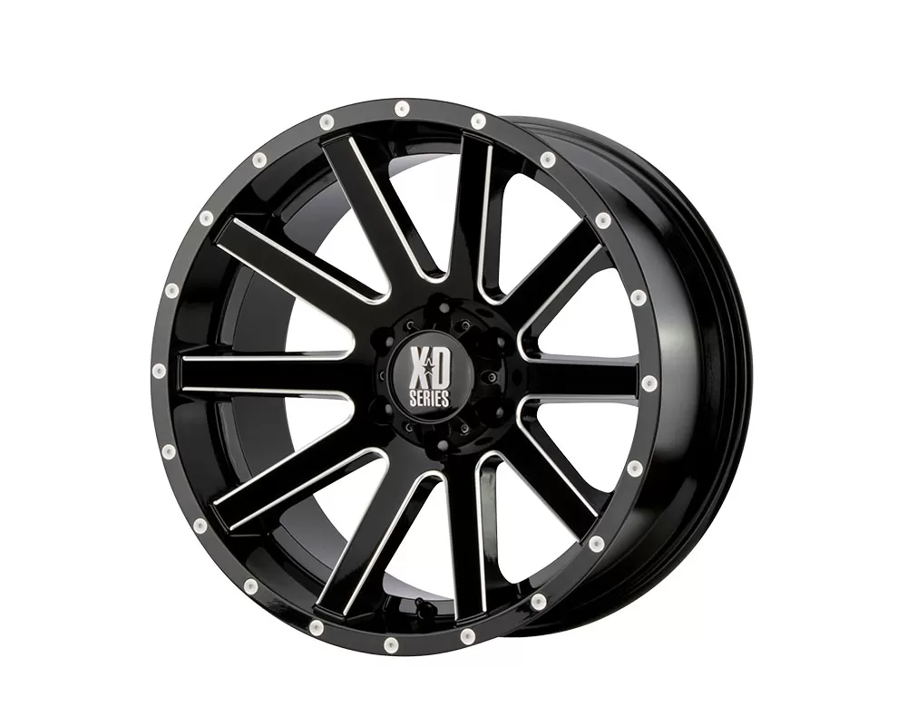 XD Series XD818 Heist Wheel 20x10 5x5x139.7 -24mm Gloss Black Milled - XD81821085324N