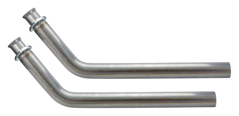 Exhaust Manifold Down Pipe 2.5 in 3 Bolt Hardware Not Incl Natural 409 Stainless Steel Pypes Exhaust - DGU16S