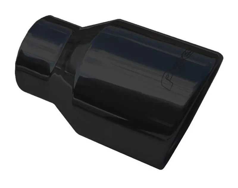 Pypes Exhaust Exhaust Tail Pipe Tip 2.5 x 4 x 6-Inch L Clamp-On Black Stainless Steel - EVT52B