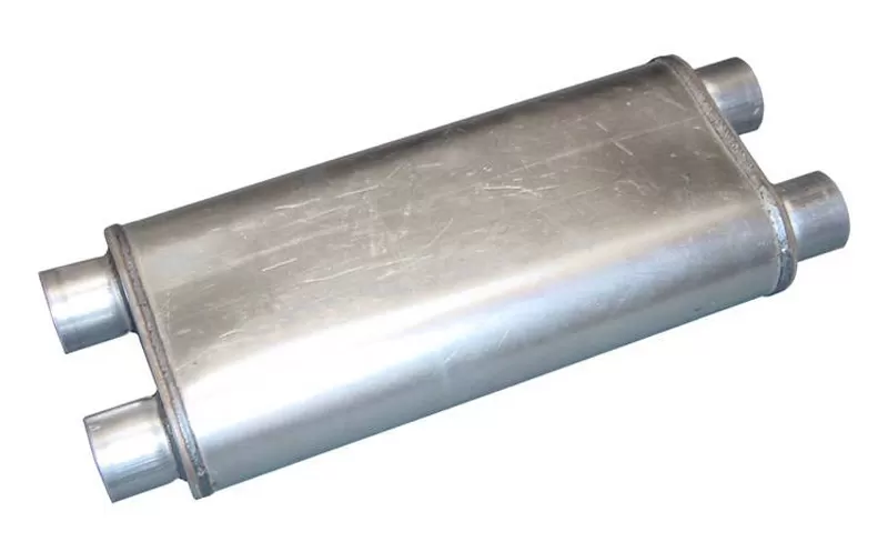 Pypes Exhaust Race Pro Series Muffler 2.5-Inch Dual Inlet/Outlet 20-Inch L Stainless Steel - MVR100