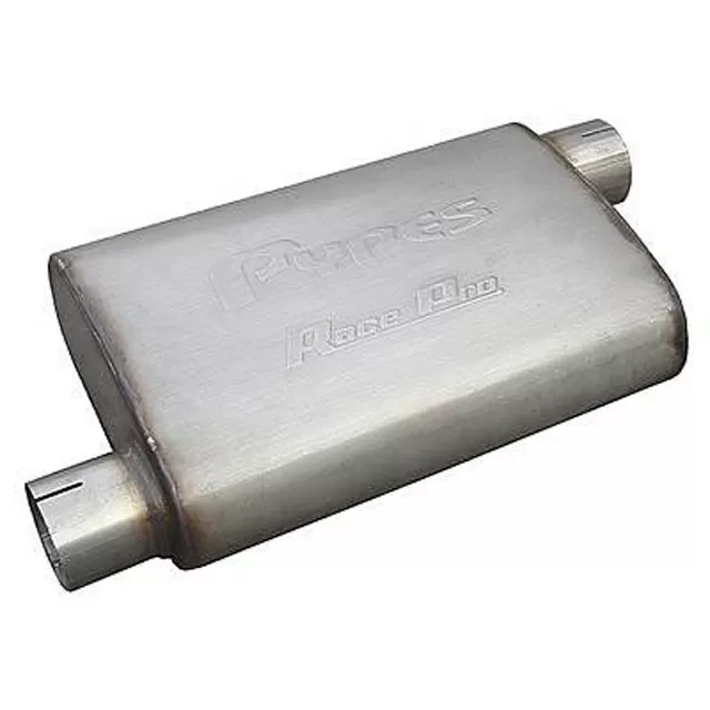 Pypes Exhaust Race Pro Series Muffler 14-Inch 3-Inch Offset/Offset Stainless Steel - MVR16