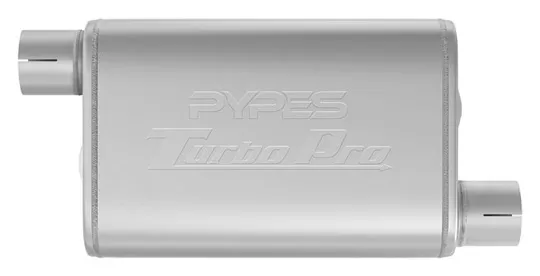 Pypes Exhaust Turbo Pro Muffler 2.5 Inch Offset Inlet/Offset Outlet - MVT10