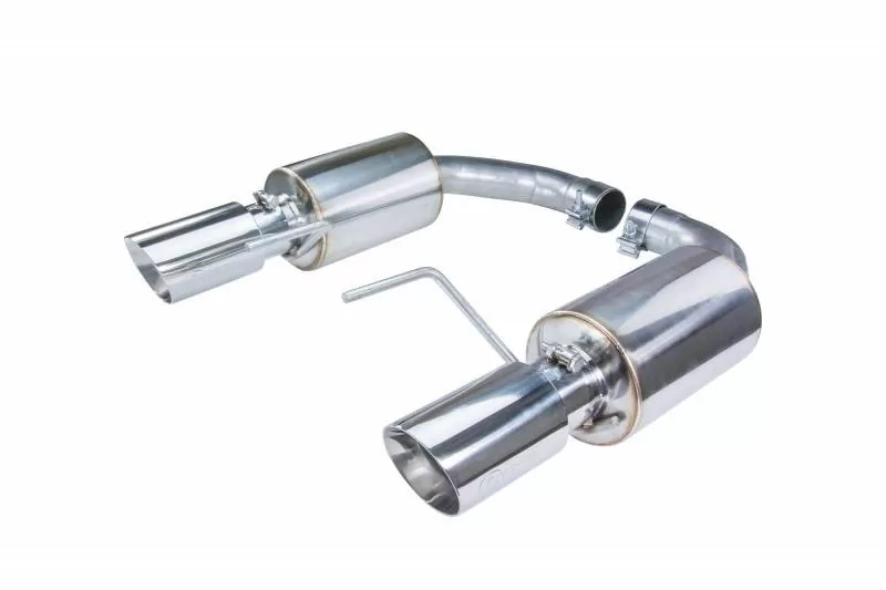 Pypes Exhaust Stainless Axle Back Dual Exhaust w/ 3" Polished Tips Ford Mustang GT 2015-2022 - SFM82MS
