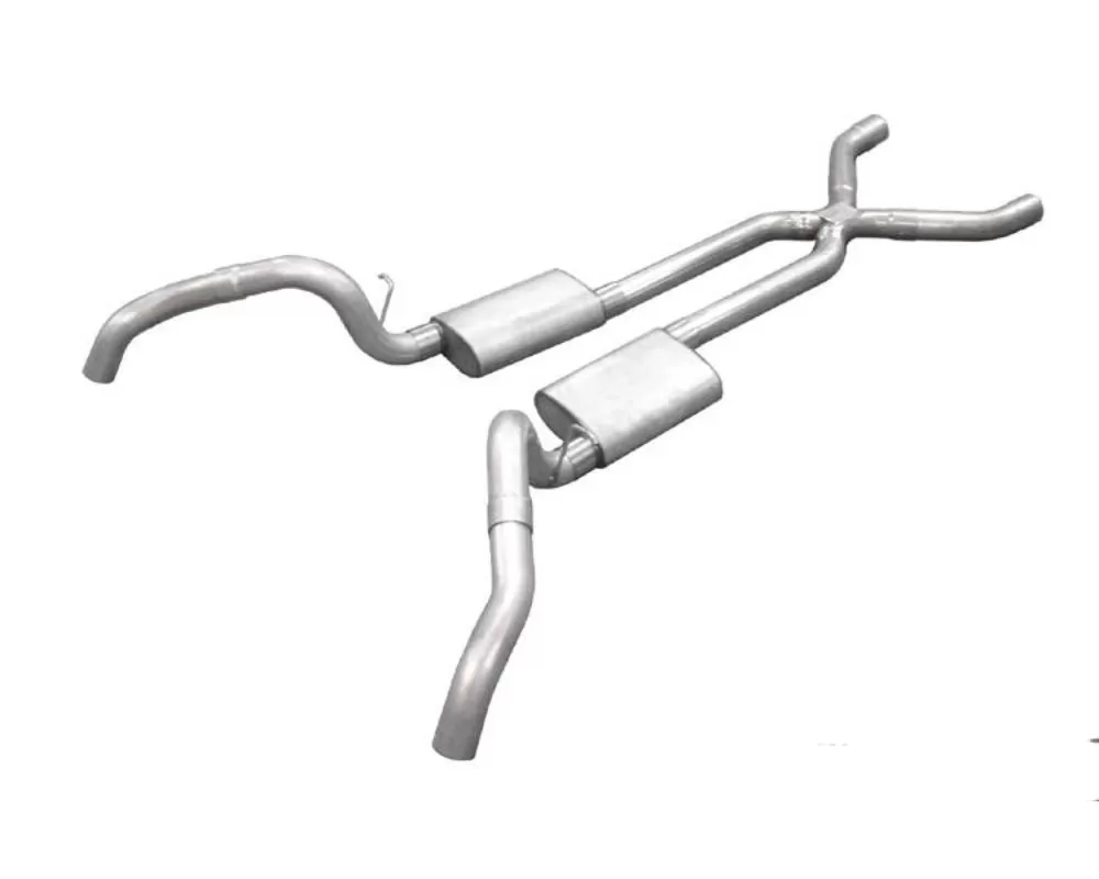 Pypes Exhaust 2.5" Crossmember Back with X-Pipe Exhaust System EVT50 | EVT61 1967-1969 - SGF60T