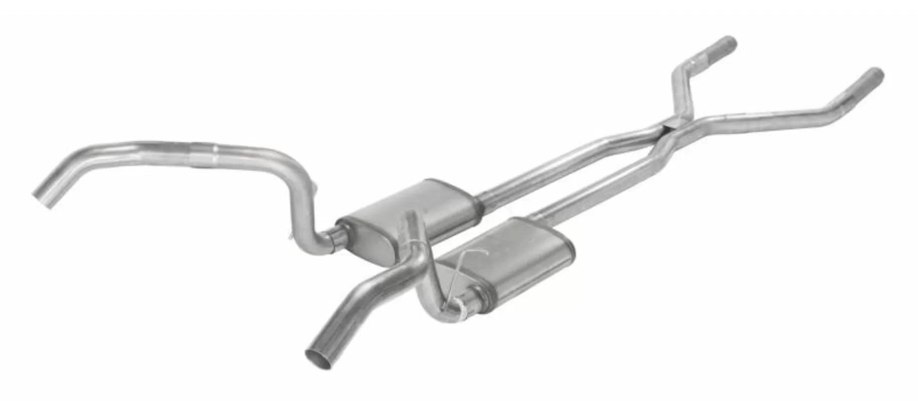Pypes Exhaust 2.5-Inch H-Bomb with Street Pro Mufflers GM F-Body 1967-1969 - SGF42S