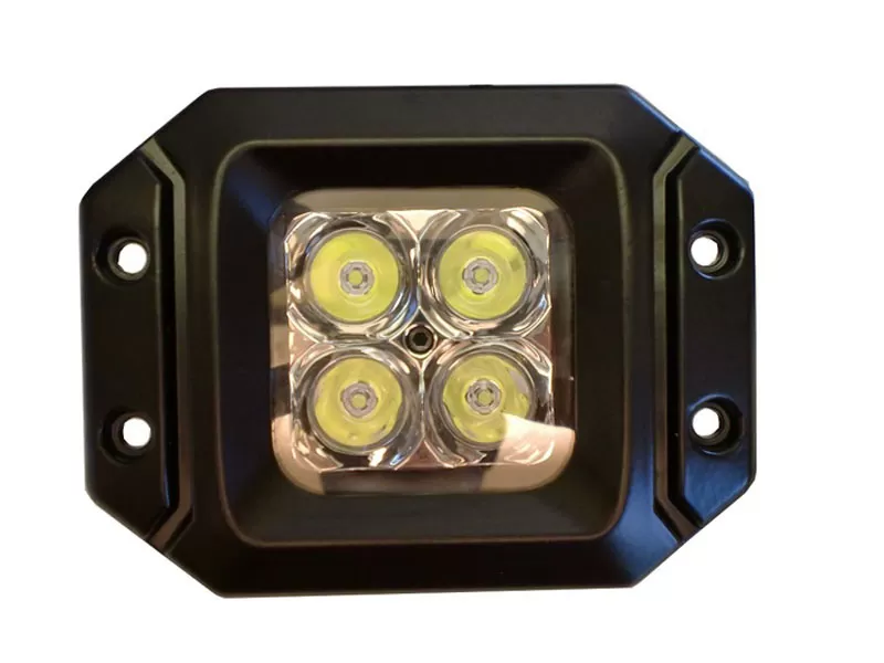 Engo LED Work Light 20 Watt Pair With Harness Cree E2 Flange Mount With Spot Pattern - EN-JT-1324FE2S