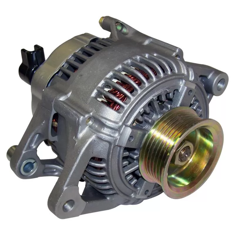 Crown Automotive Jeep Replacement Alternator for 1991-1995 Chrysler Vehicles; 6 Groove, 120 Amp - 5234033