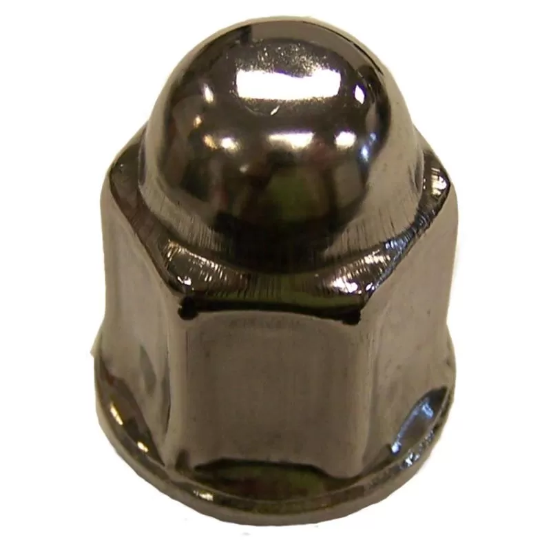Crown Automotive Jeep Replacement Stainless Capped Lug Nut for Multiple Jeep, Dodge, Chrysler Models; 1/2"-20 - J4006956