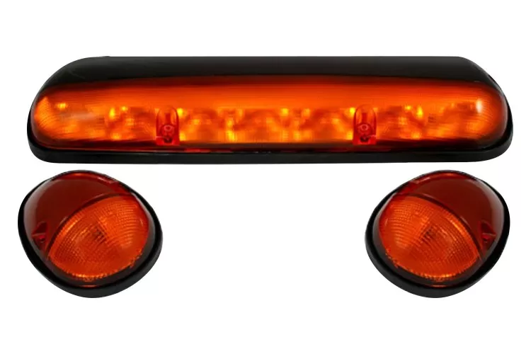 Recon Truck Accessories  Amber Cab Roof Light Lens with Amber LED  GMC | Chevrolet - 264155AM